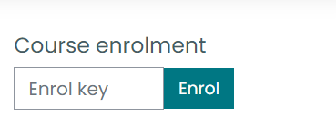 Course enrolment field